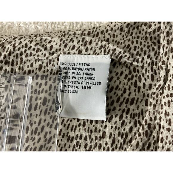 Women's Dress Size 18W Sleeveless Animal Print Giraffe Design Spotted - Picture 3 of 10